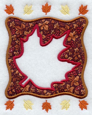 Maple Leaf Frame (Applique)