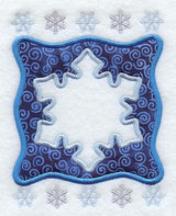Snowflake Frame (Applique)