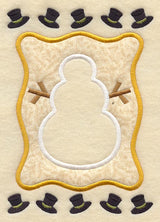 Snowman Frame (Applique)