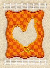 Hen Frame (Applique)