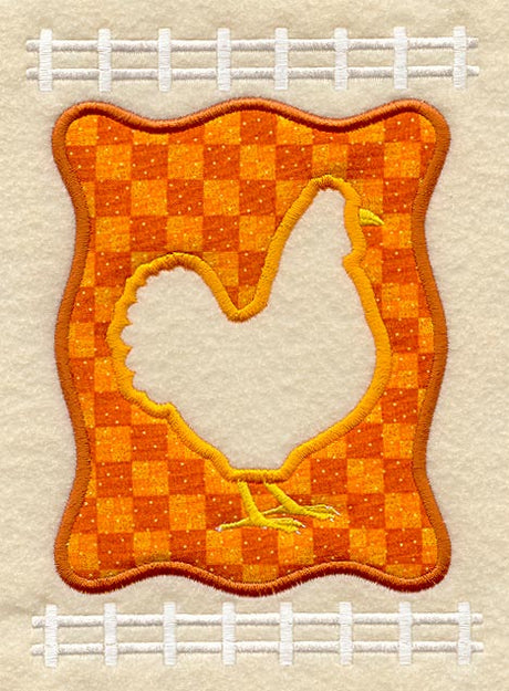 Hen Frame (Applique)
