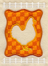 Hen Frame (Applique)
