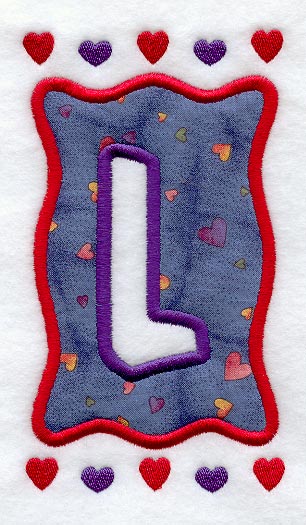 Love Frame L (Applique)
