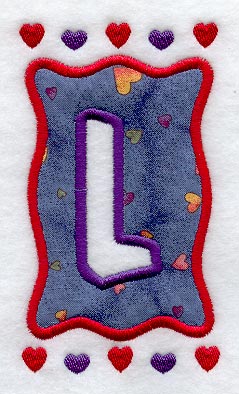 Love Frame L (Applique)