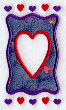 Love Frame Heart (Applique)