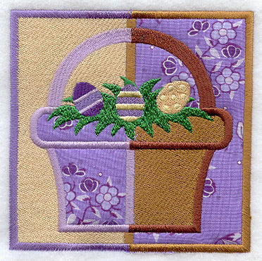 Symmetrical Easter Basket (Applique)