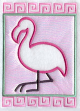 Flamingo Frame (Applique)