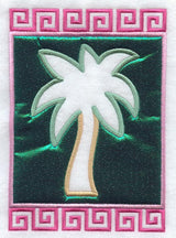 Palm Tree Frame (Applique)