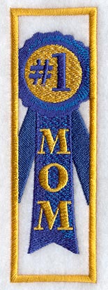 Number 1 Mum Bookmark (In-the-Hoop)