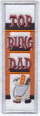 Top Rung Dad Bookmark (In-the-Hoop)
