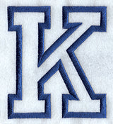 Collegiate Applique Kappa - 5 inch