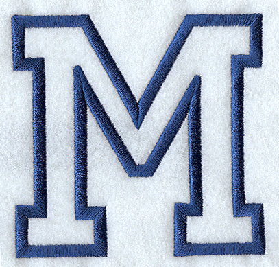 Collegiate Applique Mu - 5 inch
