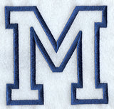 Collegiate Applique Mu - 5 inch