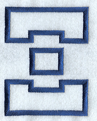 Collegiate Applique Xi - 5 inch