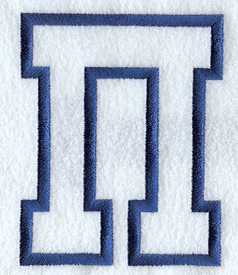 Collegiate Applique Pi - 5 inch