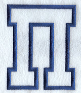 Collegiate Applique Pi - 5 inch