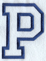 Collegiate Applique Rho - 5 inch