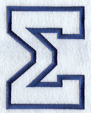 Collegiate Applique Sigma - 5 inch