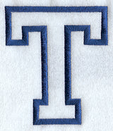 Collegiate Applique Tau - 5 inch