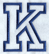 Collegiate Applique Kappa - 5 inch
