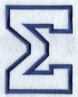 Collegiate Applique Sigma - 5 inch