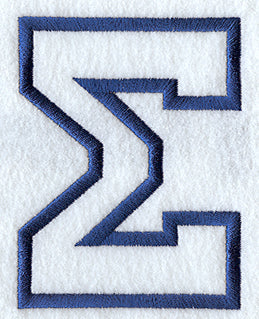 Collegiate Applique Sigma - 5 inch