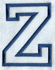 Collegiate Applique Zeta - 5 inch