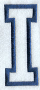 Collegiate Applique Iota - 5 inch