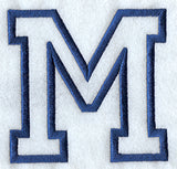 Collegiate Applique Mu - 5 inch