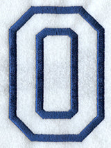 Collegiate Applique Omikron - 5 inch