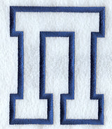 Collegiate Applique Pi - 5 inch