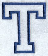 Collegiate Applique Tau - 5 inch