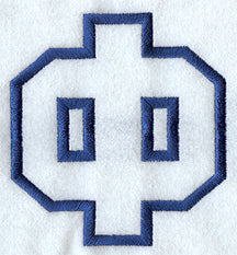 Collegiate Applique Phi - 5 inch