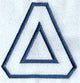 Collegiate Applique Delta - 5 inch