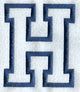 Collegiate Applique Eta - 5 inch