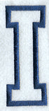 Collegiate Applique Iota - 5 inch