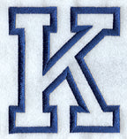Collegiate Applique Kappa - 5 inch