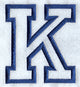 Collegiate Applique Kappa - 5 inch