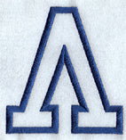 Collegiate Applique Lamda - 5 inch