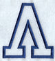 Collegiate Applique Lamda - 5 inch