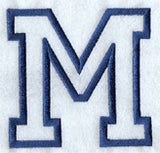 Collegiate Applique Mu - 5 inch