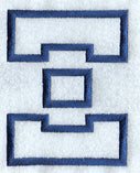 Collegiate Applique Xi - 5 inch