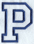 Collegiate Applique Rho - 5 inch