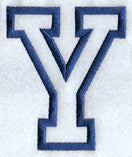 Collegiate Applique Upsilon - 5 inch