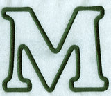 Modern Applique Mu - 5 inch