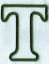 Modern Applique Tau - 5 inch