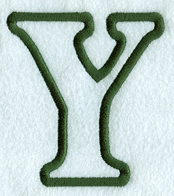 Modern Applique Upsilon - 5 inch