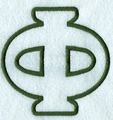 Modern Applique Phi - 5 inch