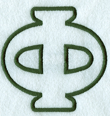 Modern Applique Phi - 5 inch