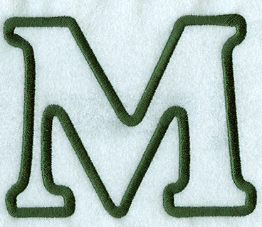 Modern Applique Mu - 5 inch